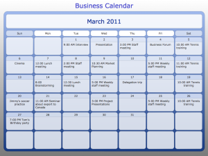 Calendario-Business Calendar